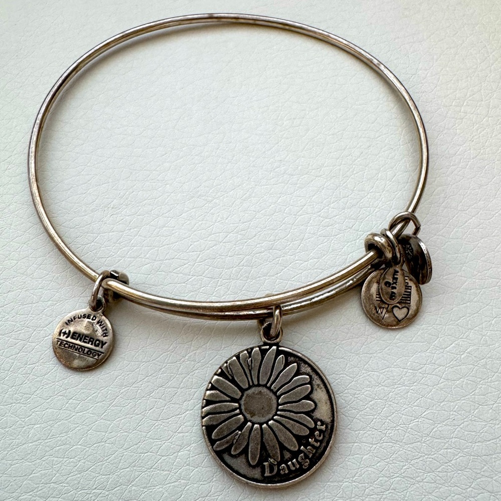 Silver Charm Bangle Bracelet